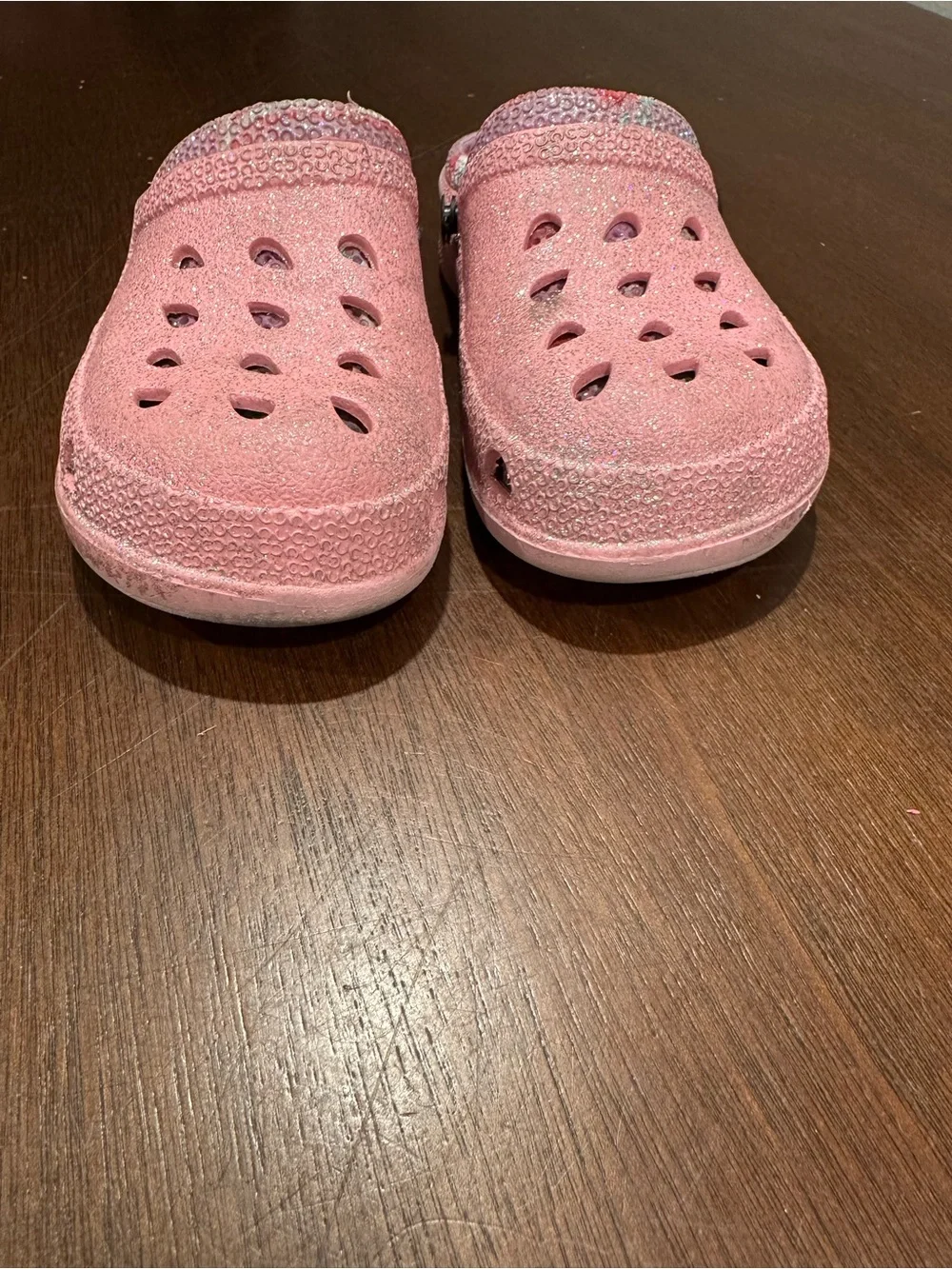 Girls Pink Clog Slip-On Shoes US 13